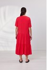 LEILANI DRESS - coral red